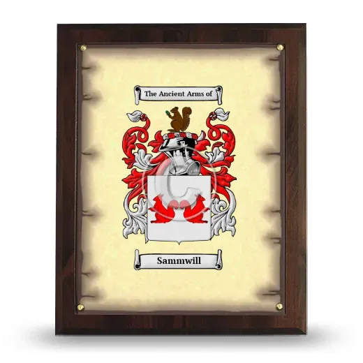 Sammwill Coat of Arms Plaque