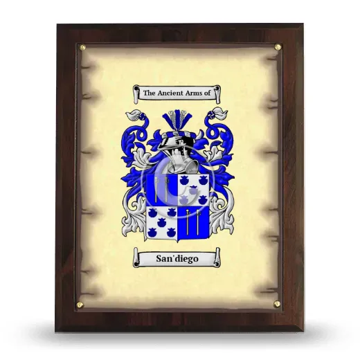 San'diego Coat of Arms Plaque