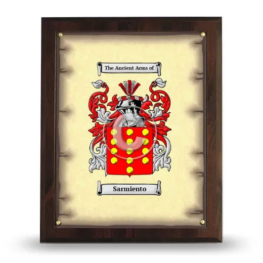 Sarmiento Coat of Arms Plaque