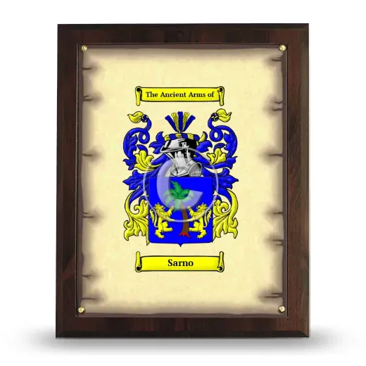 Sarno Coat of Arms Plaque