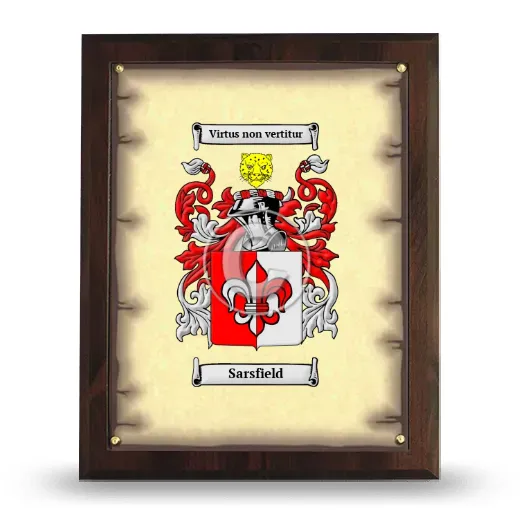 Sarsfield Coat of Arms Plaque