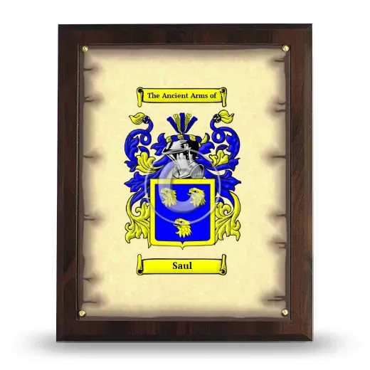 Saul Coat of Arms Plaque