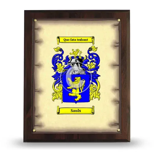 Saulx Coat of Arms Plaque