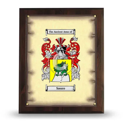 Sauro Coat of Arms Plaque