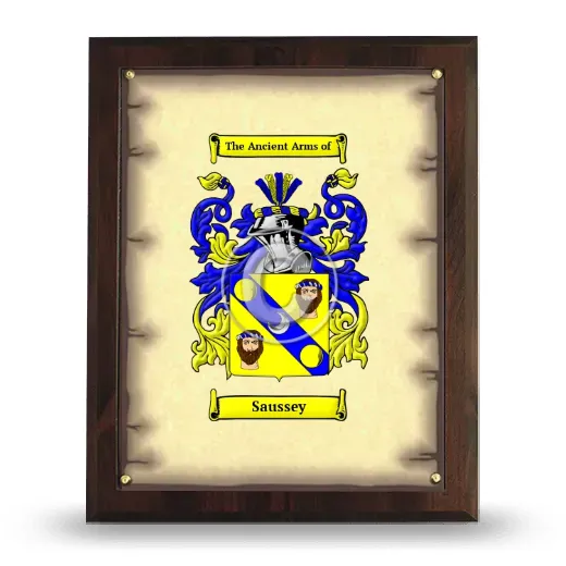 Saussey Coat of Arms Plaque