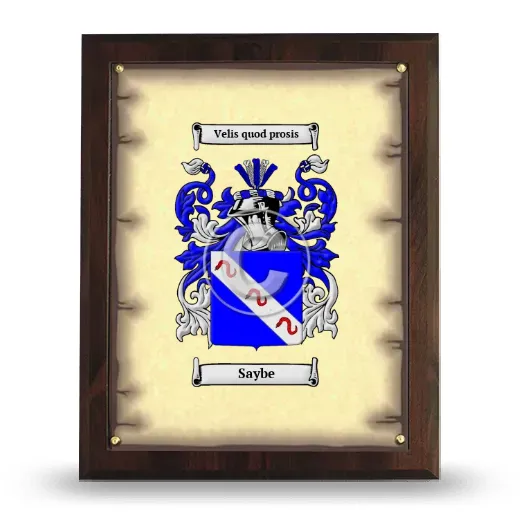 Saybe Coat of Arms Plaque