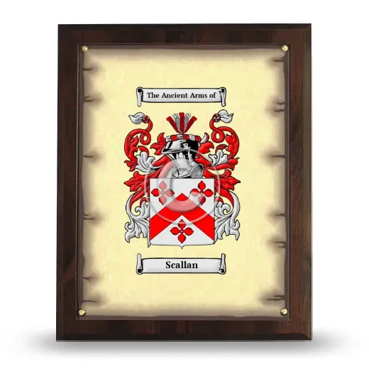 Scallan Coat of Arms Plaque