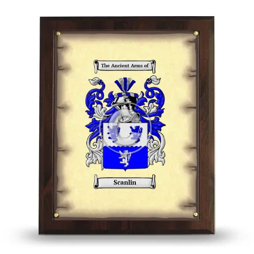 Scanlin Coat of Arms Plaque