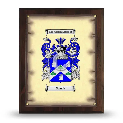 Scarfe Coat of Arms Plaque