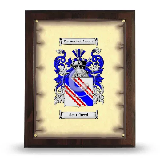 Scatcherd Coat of Arms Plaque