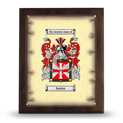 Scates Coat of Arms Plaque
