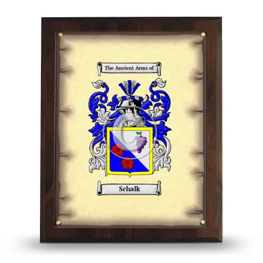 Schalk Coat of Arms Plaque