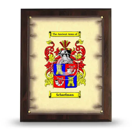 Scharfman Coat of Arms Plaque