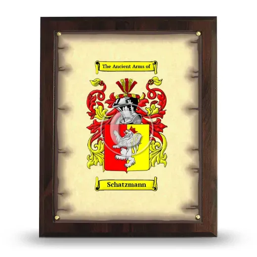 Schatzmann Coat of Arms Plaque