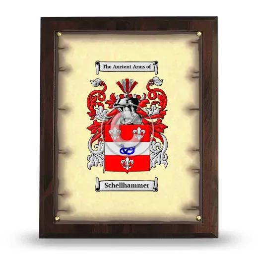 Schellhammer Coat of Arms Plaque