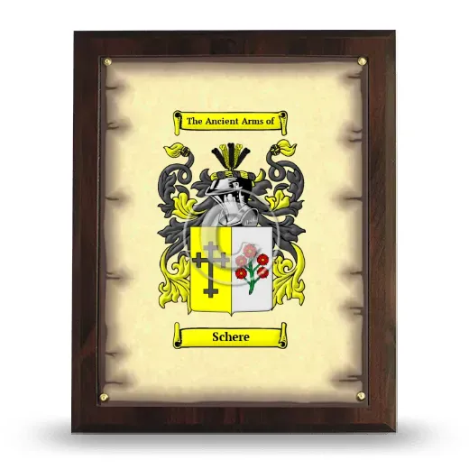 Schere Coat of Arms Plaque