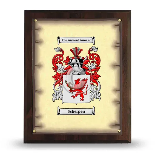 Scherpen Coat of Arms Plaque