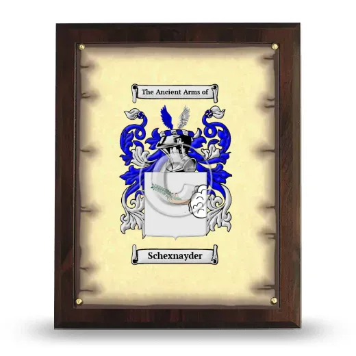 Schexnayder Coat of Arms Plaque