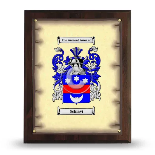 Schiavi Coat of Arms Plaque