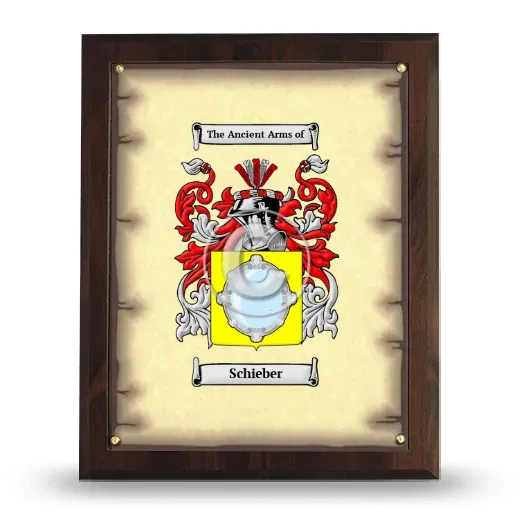 Schieber Coat of Arms Plaque