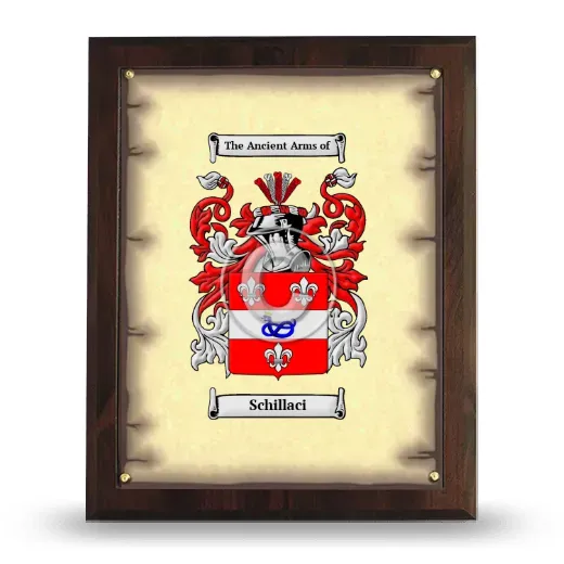 Schillaci Coat of Arms Plaque