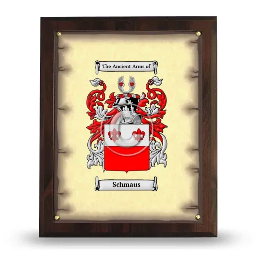Schmaus Coat of Arms Plaque