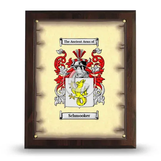 Schmooker Coat of Arms Plaque