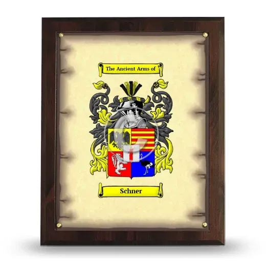 Schner Coat of Arms Plaque
