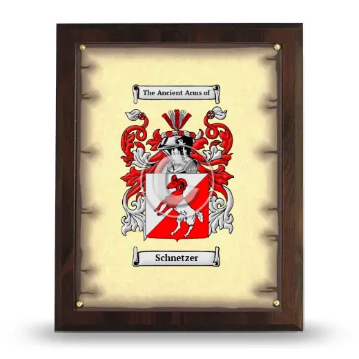 Schnetzer Coat of Arms Plaque