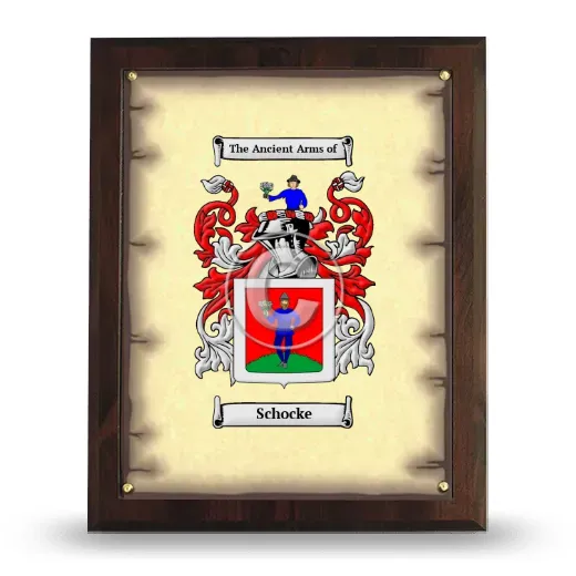 Schocke Coat of Arms Plaque