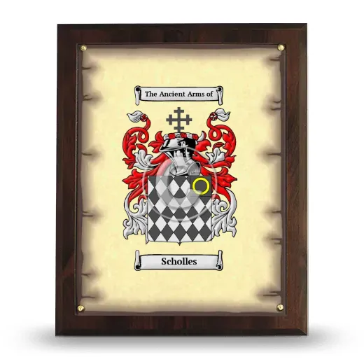 Scholles Coat of Arms Plaque