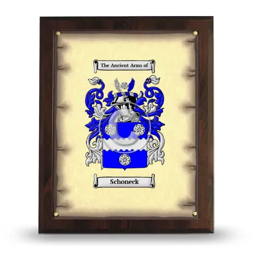 Schoneck Coat of Arms Plaque