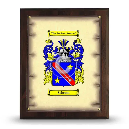 Schram Coat of Arms Plaque