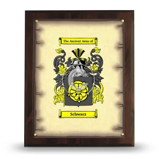 Schwarz Coat of Arms Plaque