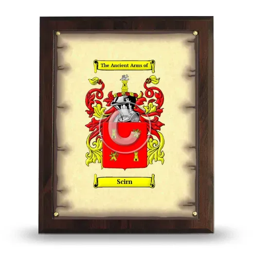 Scirn Coat of Arms Plaque