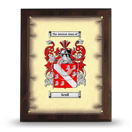 Scull Coat of Arms Plaque
