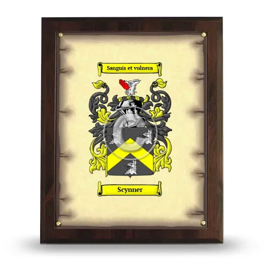 Scynner Coat of Arms Plaque