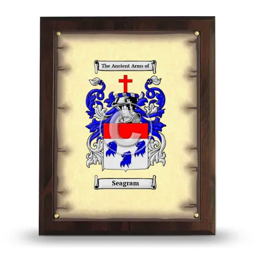 Seagram Coat of Arms Plaque