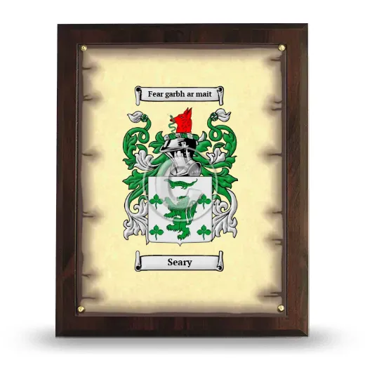 Seary Coat of Arms Plaque