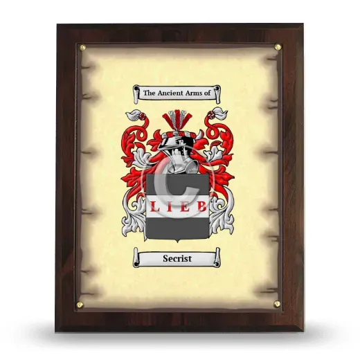 Secrist Coat of Arms Plaque