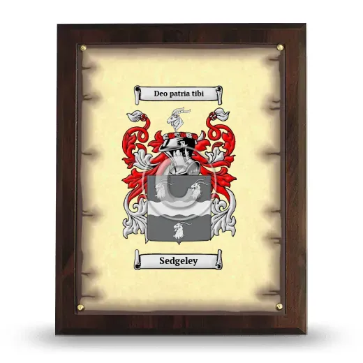 Sedgeley Coat of Arms Plaque