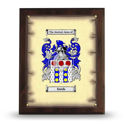 Seeds Coat of Arms Plaque