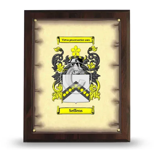 Seffens Coat of Arms Plaque