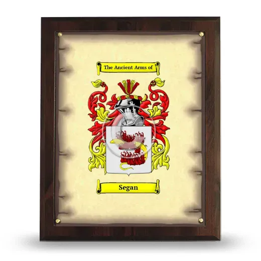 Segan Coat of Arms Plaque