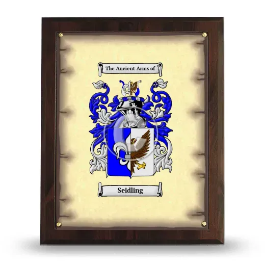 Seidling Coat of Arms Plaque
