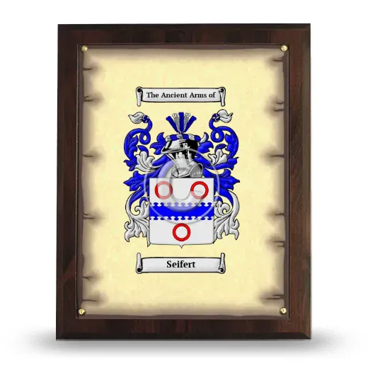 Seifert Coat of Arms Plaque