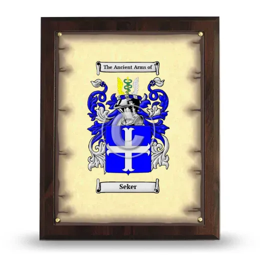 Seker Coat of Arms Plaque