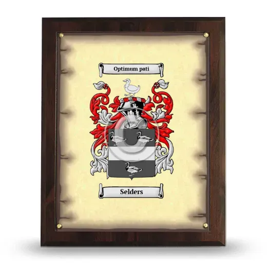 Selders Coat of Arms Plaque
