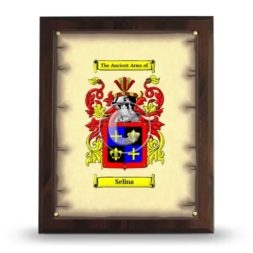 Selina Coat of Arms Plaque