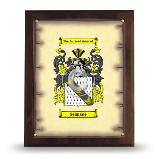 Selmane Coat of Arms Plaque